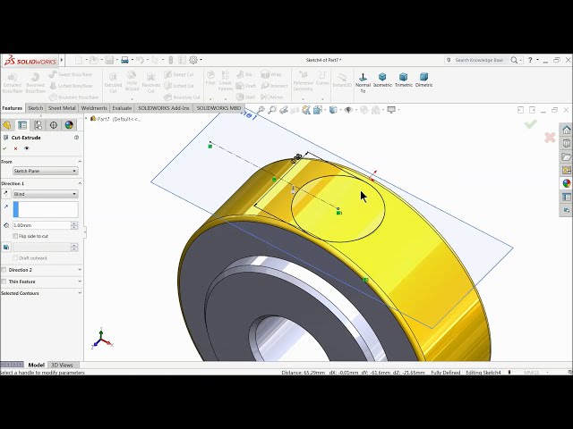 فیلم آموزشی: آموزش Solidworks طراحی سیلندر هیدرولیک قسمت 1