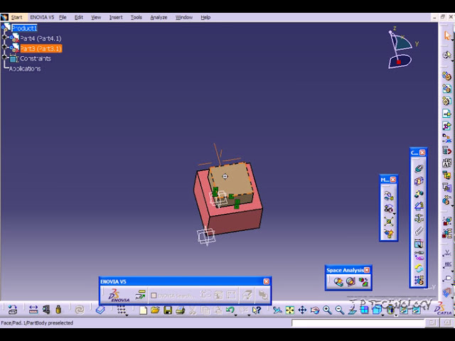 فیلم آموزشی: آموزش CATIA V5 - محدودیت تماس [112] با زیرنویس فارسی