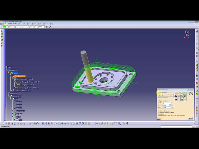 فیلم آموزشی: ماشینکاری Catia V5 Part1 (CAM) - برنامه نویسی CNC