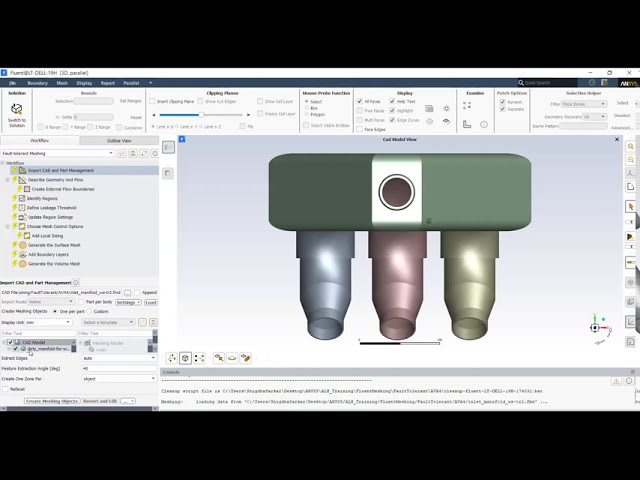 فیلم آموزشی: نحوه مش بندی CAD کثیف با استفاده از مش بندی فلوئنت | آکادمی مجازی Ansys با زیرنویس فارسی