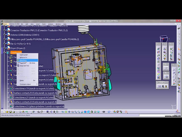 فیلم آموزشی: نحوه جابجایی و تغییر قطعات در مجموعه CATIA v5