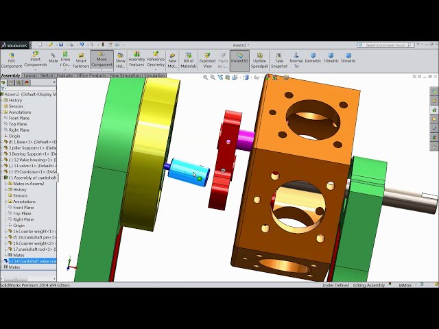 فیلم آموزشی: آموزش Solidworks | مجموعه موتور شعاعی 6 سیلندر قسمت 5