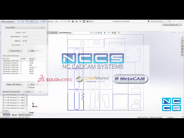 فیلم آموزشی: ویدیوی SOLIDWORKS - استفاده از NestingWORKS در SOLIDWORKS با زیرنویس فارسی