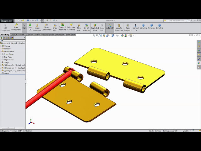 فیلم آموزشی: آموزش Solidworks | طراحی و مونتاژ لولا در Solidworks با زیرنویس فارسی