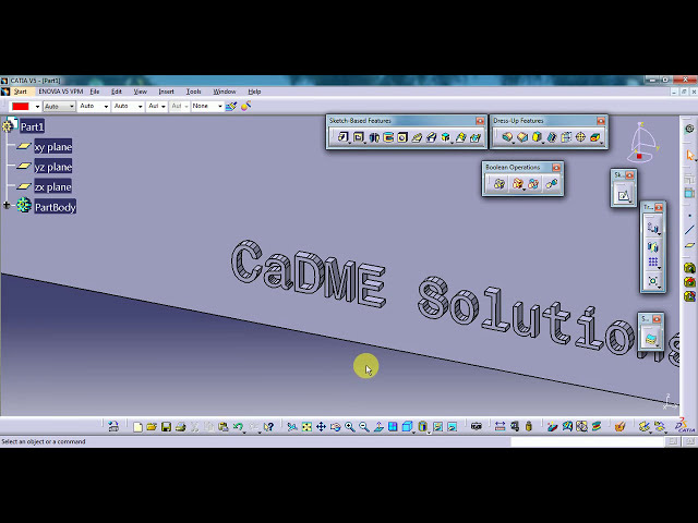 فیلم آموزشی: حکاکی متن روی مدل در catia