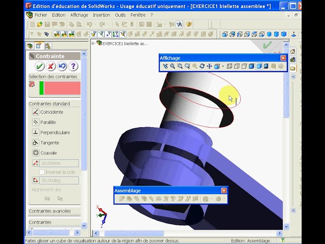 فیلم آموزشی: تمرین 1 مونتاژ Solidworks