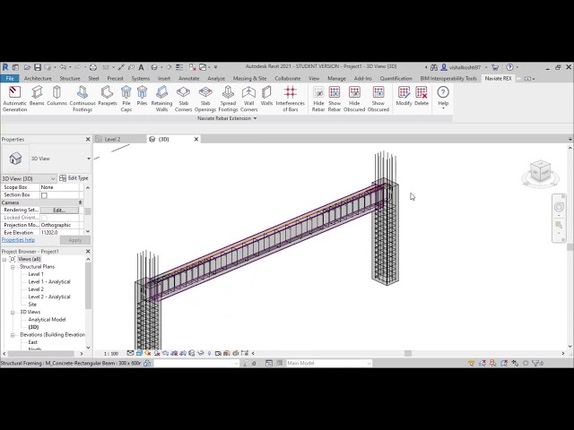 فیلم آموزشی: Autodesk Revit - 2021 | Naviate Rebar Tool | ایجاد تقویت با زیرنویس فارسی