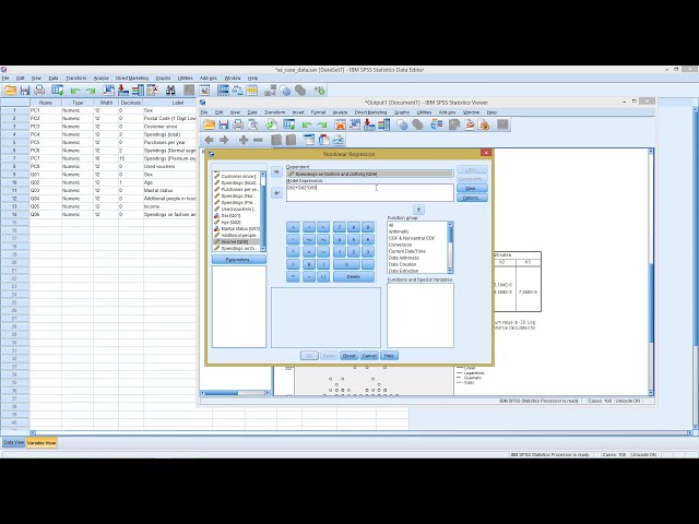 فیلم آموزشی: SPSS - رگرسیون غیر خطی - برازش منحنی با زیرنویس فارسی