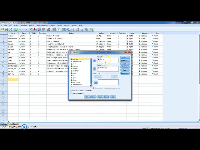 فیلم آموزشی: SPSS. Crosstabs و Chi-i-Anden