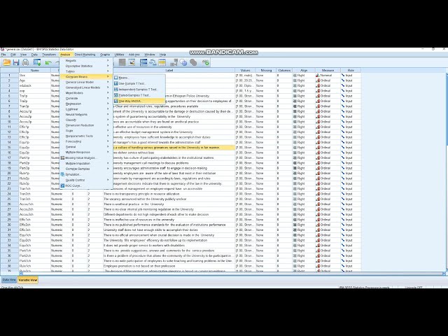 فیلم آموزشی: آموزش SPSS قسمت دوم در آمهریک آموزش SPSS قسمت دوم به زبان آمهری