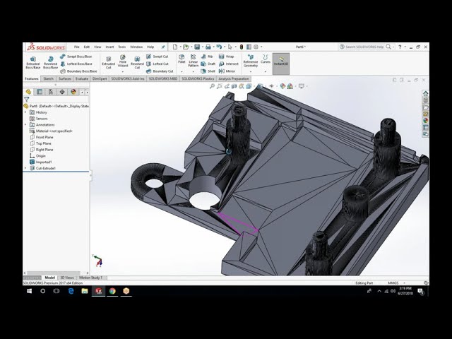 فیلم آموزشی: تبدیل STL به Solid با استفاده از Solidworks | آموزش CAD CAM توسط TecnisiaCAD