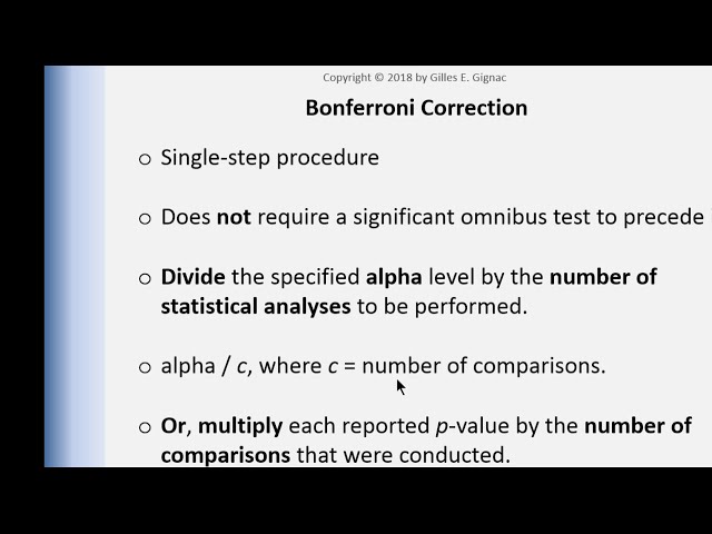 فیلم آموزشی: V7.9 - اصلاح Bonferroni چیست؟ در SPSS اعمال شده است با زیرنویس فارسی