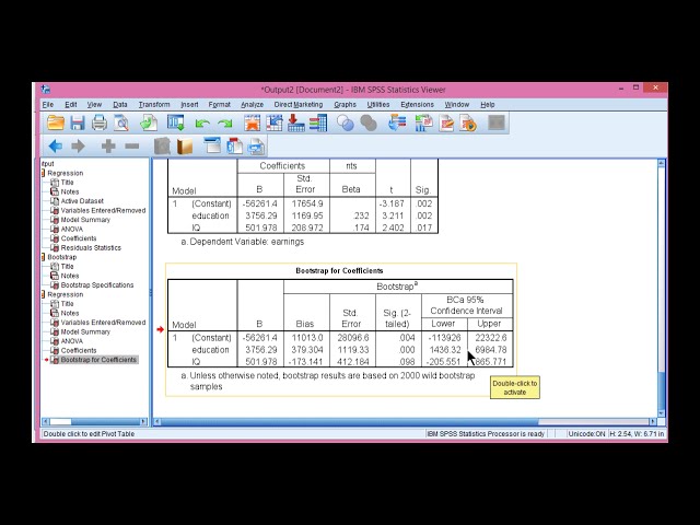 فیلم آموزشی: V14.25 - رگرسیون چندگانه بوت استرپ Wild در SPSS با زیرنویس فارسی