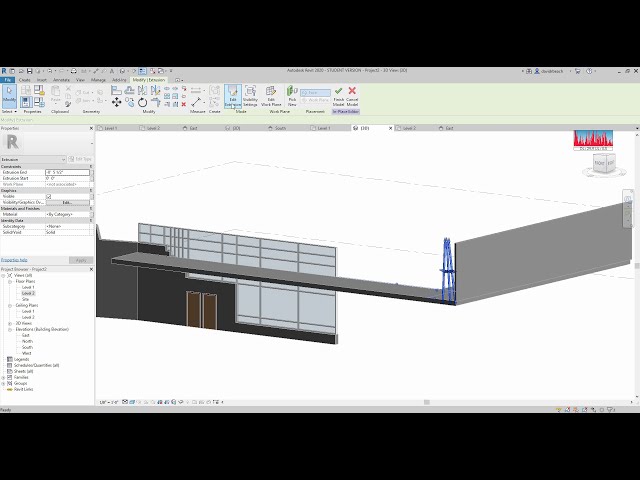 فیلم آموزشی: Revit - ویرایش پروفایل های دیوار با زیرنویس فارسی