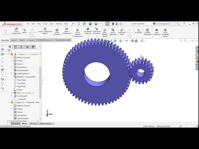 فیلم آموزشی: 「طراحی 32」نحوه استفاده از جفت دنده در solidworks با زیرنویس فارسی