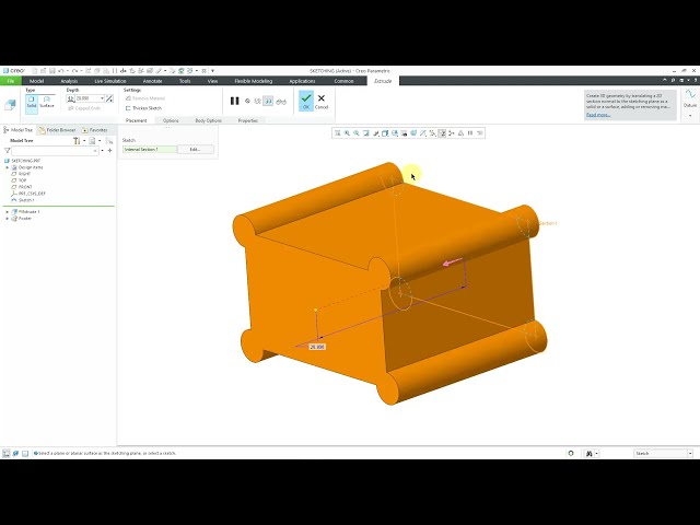 فیلم آموزشی: Creo Parametric برای کاربران SolidWorks - قسمت 4 - Sketching (ادامه) با زیرنویس فارسی