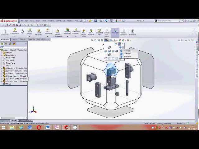 فیلم آموزشی: آموزش طراحی مونتاژ هد متقاطع Solidworks