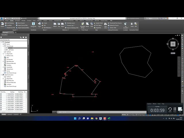 فیلم آموزشی: Autocad Civil 3D ایجاد Polyline از Points و ایجاد داده Points از Polyline