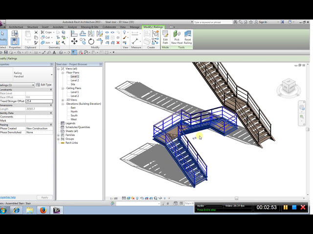 فیلم آموزشی: Revit : پلکان فولادی