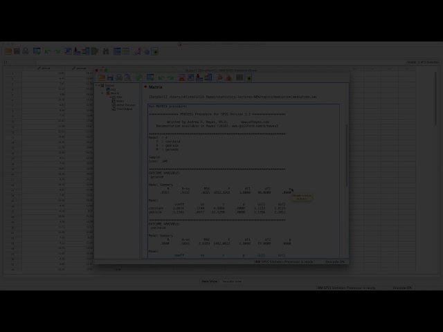 فیلم آموزشی: تحلیل میانجیگری در SPSS با زیرنویس فارسی