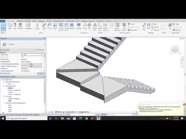 فیلم آموزشی: پله Revit #02 با آج های مثلثی با زیرنویس فارسی