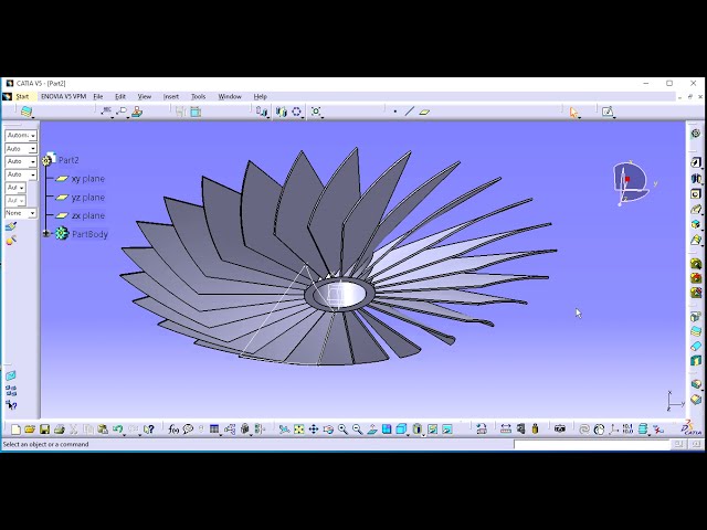 فیلم آموزشی: تیغه توربین-DS Catia