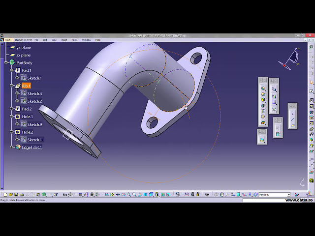 فیلم آموزشی: نحوه ایجاد یک قطعه مکانیکی با استفاده از CATIA Part Design 11