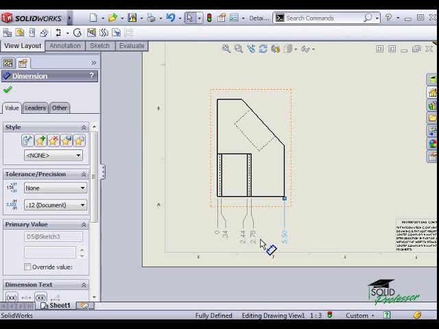 فیلم آموزشی: طراحی‌های Solidworks ابعاد ترتیبی با زیرنویس فارسی