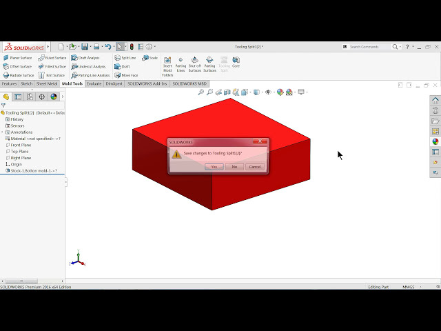 فیلم آموزشی: آموزش ابزارهای قالب سالیدورکس | معرفی ابزارهای قالب در Solidworks