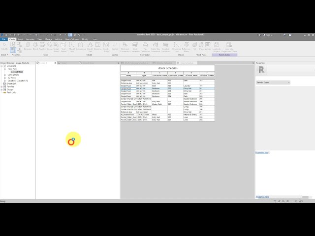 فیلم آموزشی: Revit Snippet: How to Schedule Elements by Room (همچنین برای Doors & Windows کار می کند!) با زیرنویس فارسی