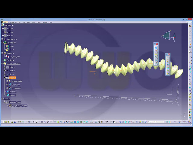 فیلم آموزشی: آموزش یوزر Wish Flexible Tube Catia v5 - قوانین - منحنی قانون - Sweep با زیرنویس فارسی