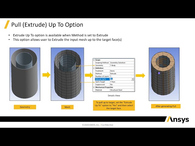 فیلم آموزشی: به روز رسانی Ansys 2021 R2 Structures - Meshing: Introduction & Pull Feature (بخش 1 از 4) با زیرنویس فارسی