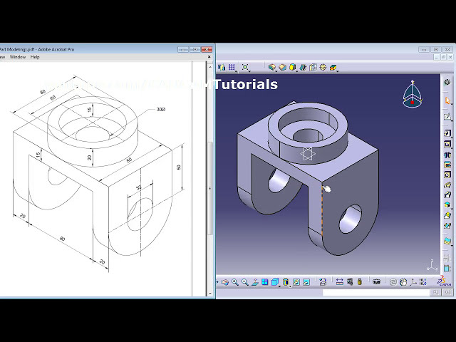 فیلم آموزشی: تمرینات دوره آموزشی CATIA برای مبتدیان - 4 | تمرینات طراحی قطعه CATIA V5 با زیرنویس فارسی