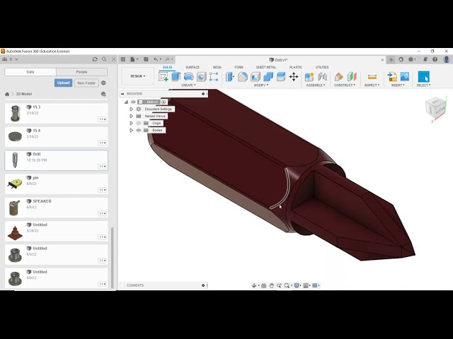 فیلم آموزشی: نحوه باز کردن فایل Solidworks در Fusion 360 | نحوه آپلود فایل در فیوژن 360 با زیرنویس فارسی