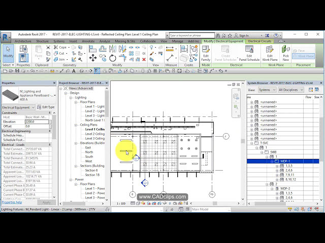 فیلم آموزشی: REVIT LIGHTING PROJECT 05 CIRCUITS PANELS SYSTEM Browser با زیرنویس فارسی