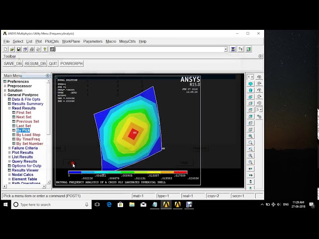 فیلم آموزشی: تجزیه و تحلیل فرکانس طبیعی پوسته کروی - ANSYS