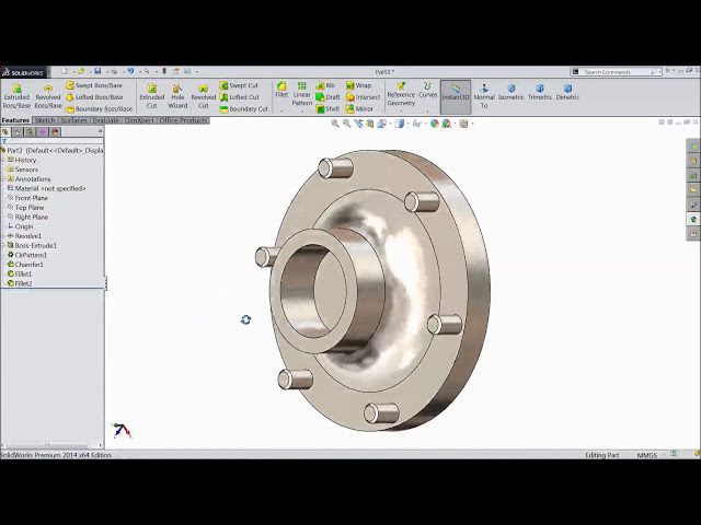 فیلم آموزشی: آموزش Solidworks Tractor 2. Front Hub با زیرنویس فارسی