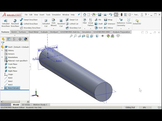 فیلم آموزشی: Solidworks - Planes And Axis با زیرنویس فارسی