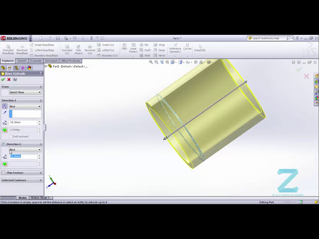 فیلم آموزشی: چگونه در SolidWorks 2021 اکسترود کنیم | آموزش سالیدورکس 2021