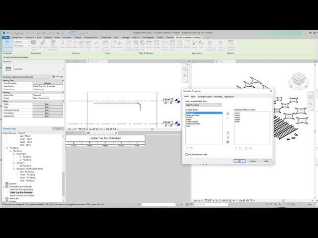 فیلم آموزشی: Revit MEP در حال افزودن سینی کابل سفارشی به Runs با زیرنویس فارسی