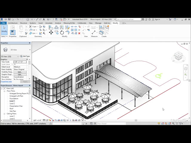 فیلم آموزشی: آموزش Revit - واردات SAT/Rhino با زیرنویس فارسی