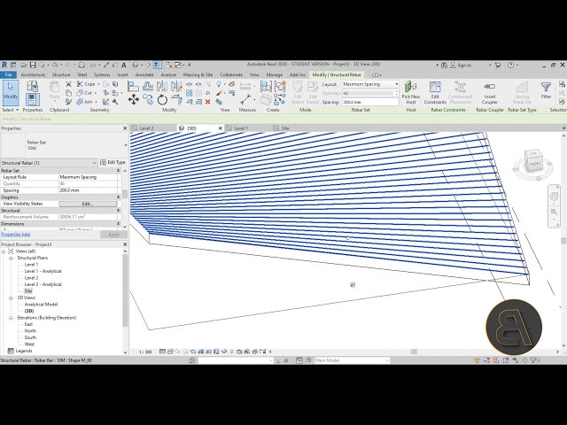 فیلم آموزشی: آموزش شکل رایگان میلگرد در Revit با زیرنویس فارسی