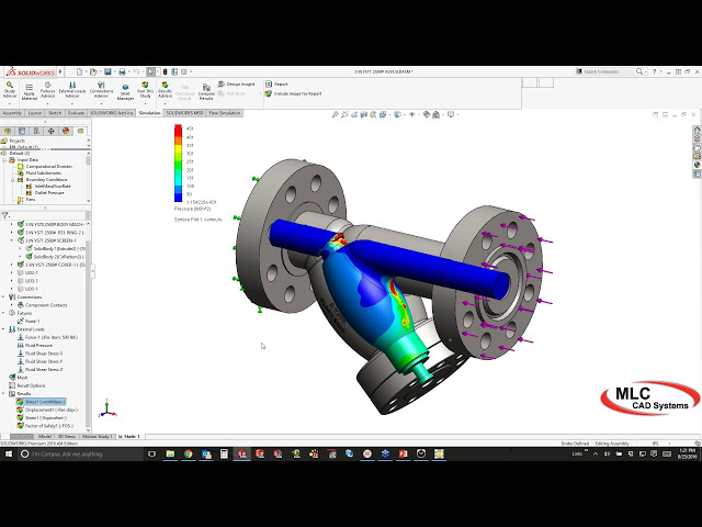 فیلم آموزشی: نمایش شبیه سازی جریان SOLIDWORKS با زیرنویس فارسی