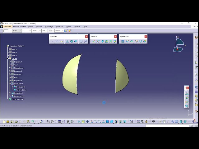 فیلم آموزشی: CATIA V5 - طراحی شکل مولد: چگونه برش ایجاد کنیم؟ با زیرنویس فارسی