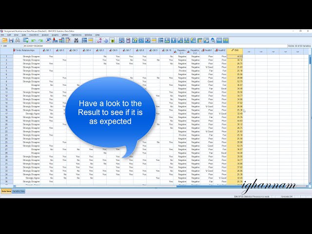 فیلم آموزشی: محاسبه BMI توسط SPSS