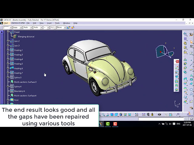 فیلم آموزشی: CATIA V5 - GSD Surfacing - ابزارهای تعمیر متداول