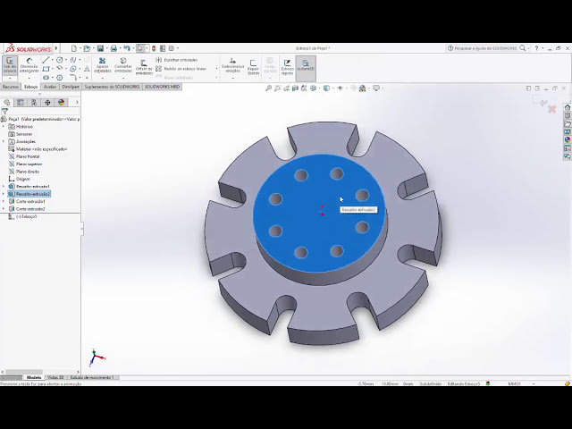 فیلم آموزشی: Solidworks شماره 10 - الگوی دایره ای با زیرنویس فارسی